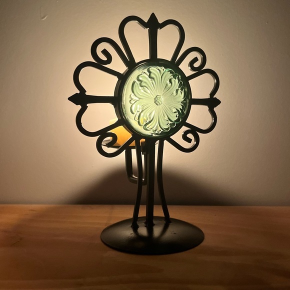 Metal and Glass Candle Holder - Picture 16 of 16